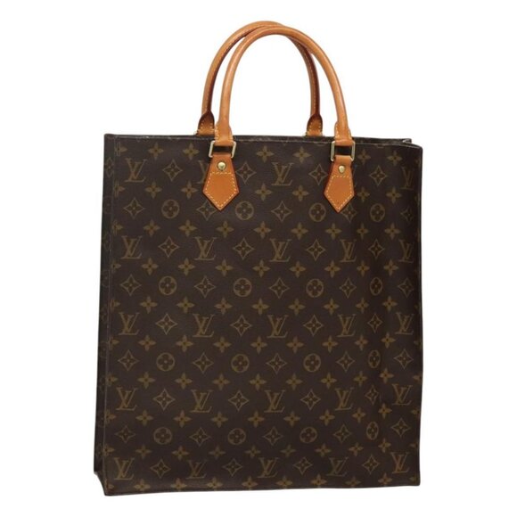 LOUIS VUITTON Monogram Sac Plat Hand Bag M51140 LV Auth am7853 - Picture 1 of 16